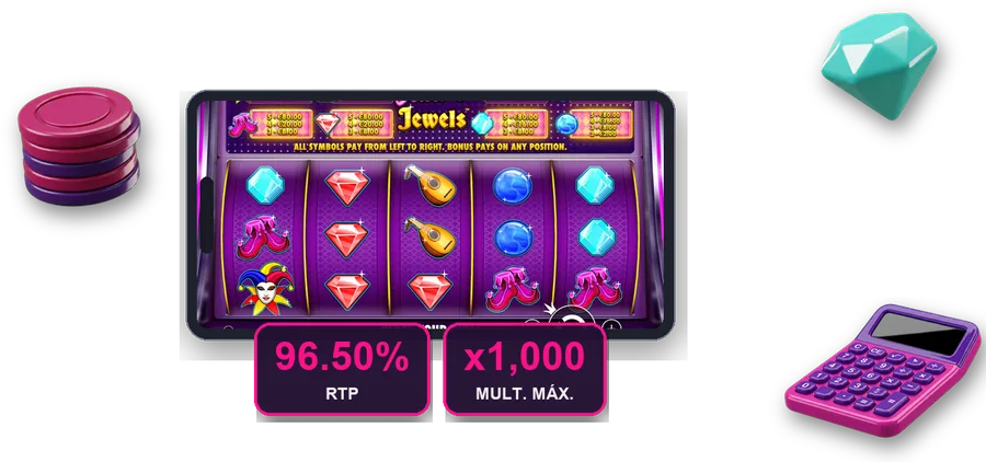 Joker's Jewels en pantalla con las cifras clave de esta sección