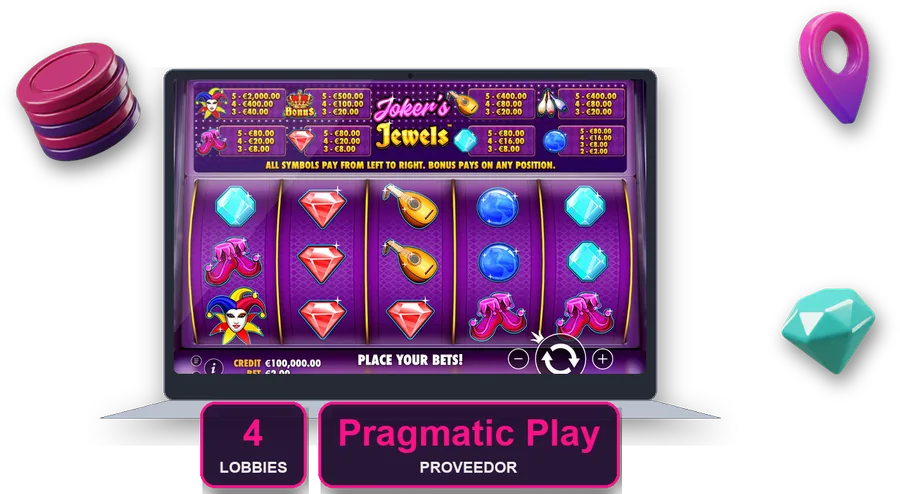 Joker's Jewels en pantalla con las cifras clave de esta sección