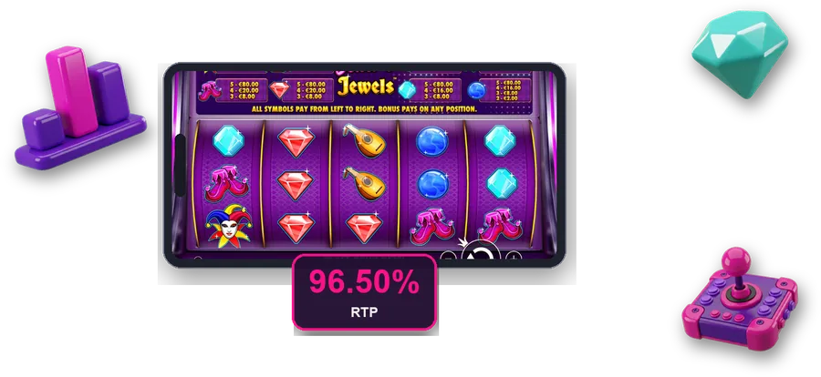 Joker's Jewels en pantalla con las cifras clave de esta sección
