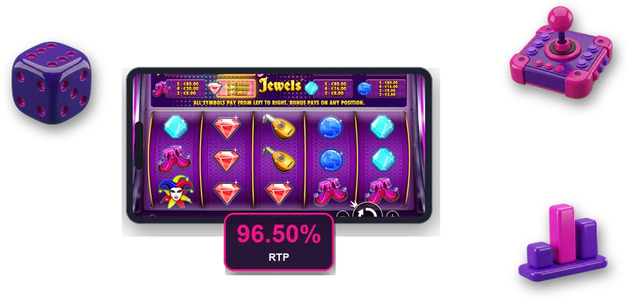 Joker's Jewels en pantalla con las cifras clave de esta sección