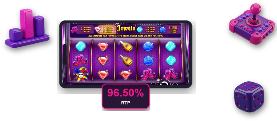 Joker's Jewels en pantalla con las cifras clave de esta sección