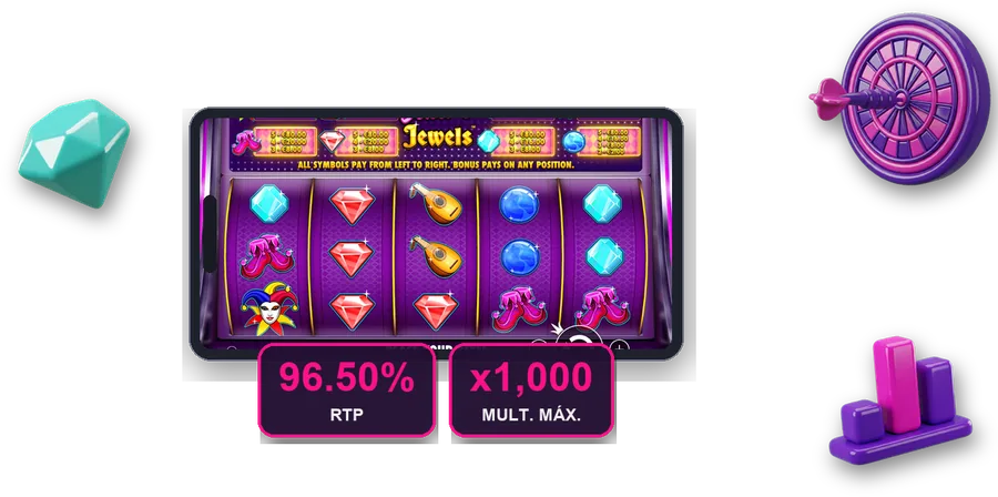 Joker's Jewels en pantalla con las cifras clave de esta sección