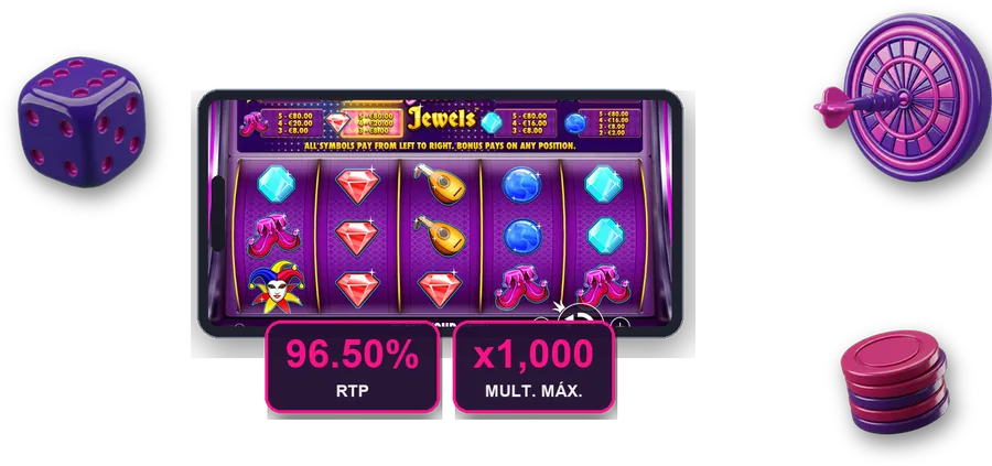 Joker's Jewels en pantalla con las cifras clave de esta sección